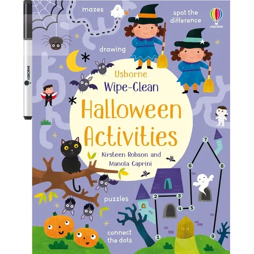 Wipe-Clean Halloween Activities: A Halloween Book for Children