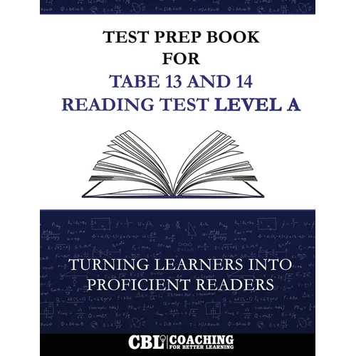Test Prep Book for TABE 13 and 14 Reading Test Level A