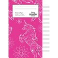 Manuscript Paper: Floral Unicorn A4 Blank Sheet Music Notebook