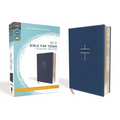 Niv, Bible for Teens, Thinline Edition, Leathersoft, Blue, Red Letter Edition, Comfort Print