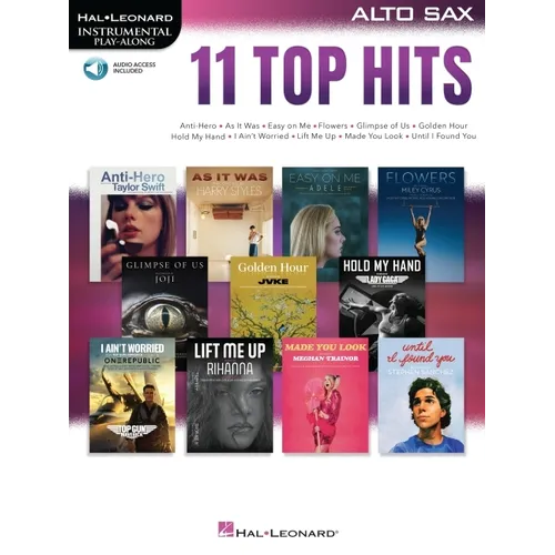 11 Top Hits for Alto Sax Instrumental Play-Along