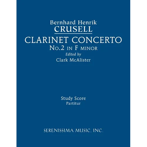 Clarinet Concerto No.2, Op.5: Study score