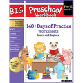Big Preschool Workbook: Ages 3 - 5, 140+ Days of PreK Learning Materials, Fun Homeschool Curriculum Activities Help Pre K Kids Prep With Letter Tracin