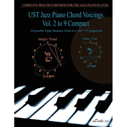 UST Jazz Piano Chord Voicings Vol. 2 to 9 Compact: All possible Upper Structure Triads in a IIm7 V7 progression