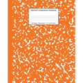 Marbled Composition Notebook: Pumpkin Marble Wide Ruled Paper Subject Book