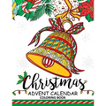 Christmas Advent Calendar Coloring Book.: Adult Coloring Book