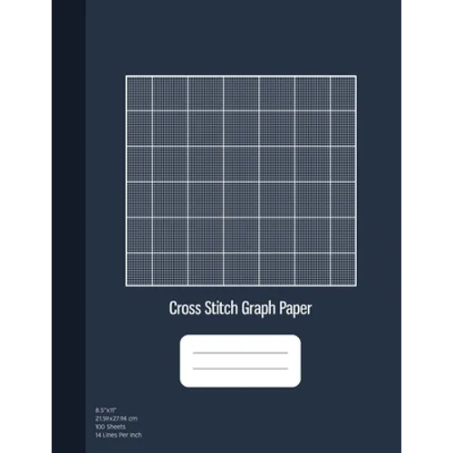 Cross Stitch Graph Paper: 14 Lines Per Inch, Graph Paper for Embroidery and Needlework, 8.5''x11'', 100 Sheets
