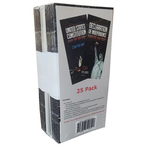 Pocket Declaration & Constitution - 250th Anniversary Edition (25-Pack)