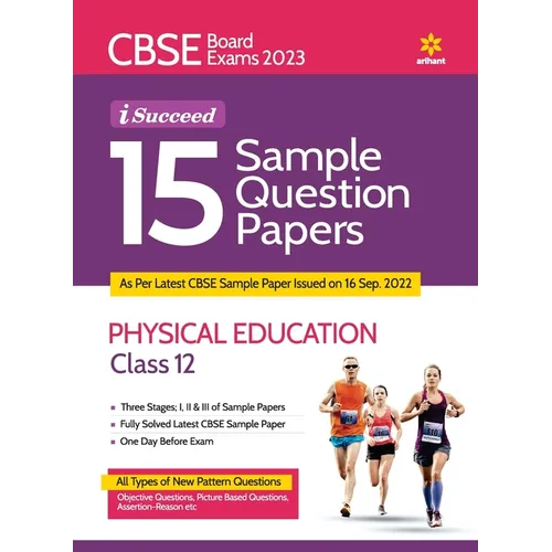 CBSE Board Exam 2023 I-Succeed 15 Sample Question Papers Physical Education Class 12th