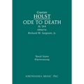 Ode to Death, H.144: Vocal score