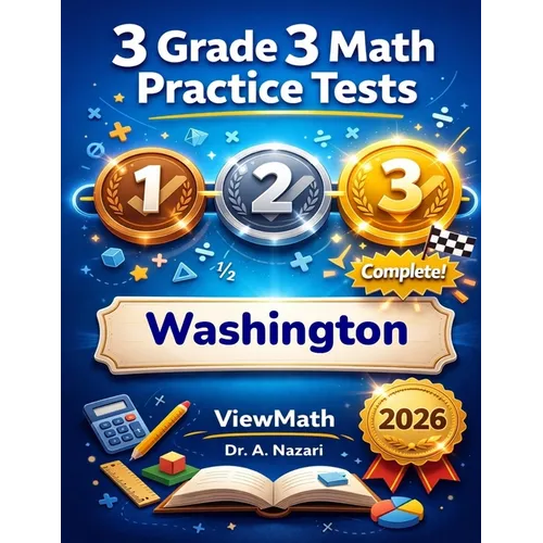 3 Washington SBA Grade 3 Math Practice Tests: Full-Length Test Prep with Detailed Answer Explanations