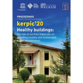 kerpic'20: Healthy Buildings: The Role of Earthen Materials on Providing Healthy and Sustainable Indoor Environment