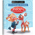 Brain Games - Sticker by Number: Rudolph the Red-Nosed Reindeer