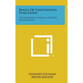 Rings Of Continuous Functions: The University Series In Higher Mathematics