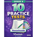 10 Massachusetts MCAS Grade 8 Math Practice Tests: The Ultimate Test Prep Collection with Answer Explanations