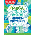 Mega Totally Awesome Hidden Pictures Puzzles: Big Puzzle Book with Over 300 Hidden Objects Scenes and Puzzle Games for Kids with Dinosaurs, Robots and