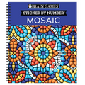 Brain Games - Sticker by Number: Mosaic (20 Complex Images to Sticker)