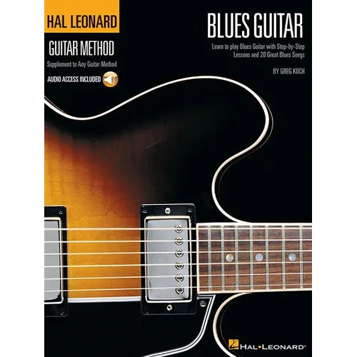 Hal Leonard Guitar Method Blues Guitar Beginner and Intermediate Lessons Learn 12-Bar Blues, Scales and Riffs Tab and Online Audio Play-Along