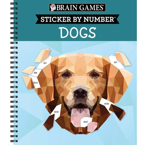 Brain Games - Sticker by Number: Dogs (28 Images to Sticker)