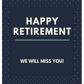 Happy Retirement Guest Book (Hardcover): Guestbook for retirement, message book, memory book, keepsake, retirment book to sign
