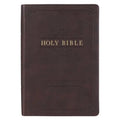 KJV Bible Giant Print Full-Size (Faux Leather, Espresso Brown)