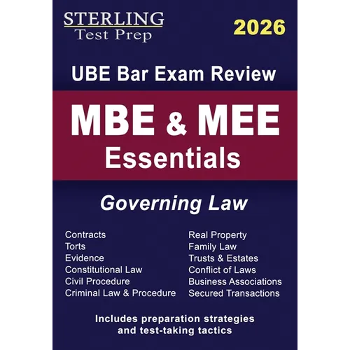 MBE & MEE Essentials: UBE Bar Exam Governing Law