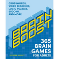 Brain Boost: 365 Brain Games for Adults: Crosswords, Word Searches, Logic Puzzles, Sudoku, and More