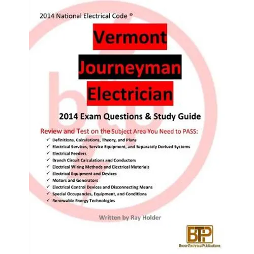 Vermont 2014 Journeyman Electrician Study Guide