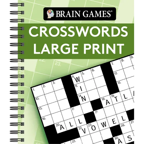 Brain Games - Crosswords Large Print (Green)
