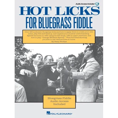 Hot Licks for Bluegrass Fiddle - Book with Online Audio