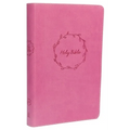 KJV, Deluxe Gift Bible, Imitation Leather, Pink, Red Letter Edition