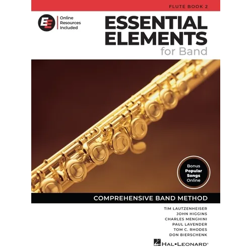 Essential Elements for Band Flute Book 2 Beginner and Intermediate Flute Method Book with Sheet Music and Online Tools Comprehensive Lesson Book for S