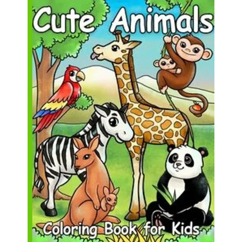 Cute Animals coloring book for kids: Preschool Coloring Book