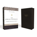 Biblia Católica, Tamaño Personal, Leathersoft, Negra, Con Cierre, Comfort Print