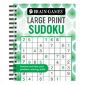 Brain Games - Large Print Sudoku: Unwind and Test Your Problem-Solving Skills Easy to Read, Fun to Solve Gift for Adults & Seniors