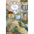 Adult coloring book: Nice Little Town