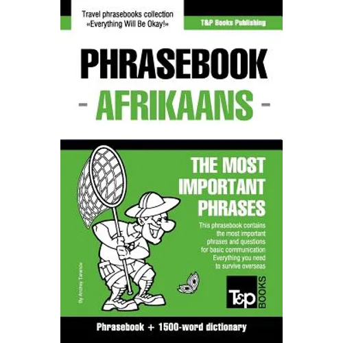 English-Afrikaans phrasebook and 1500-word dictionary