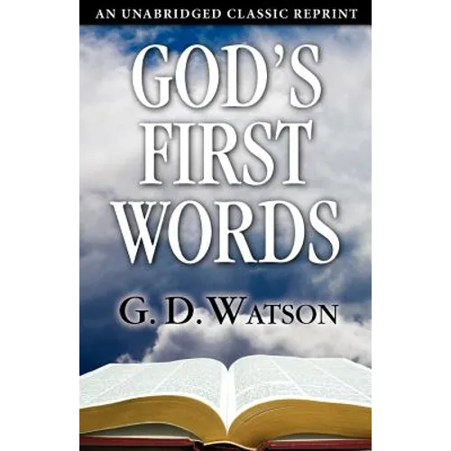 God's First Words