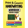 Print & Cursive Handwriting Workbook for Kids & Adults