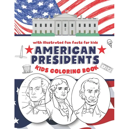 USA Presidents Coloring Book for children