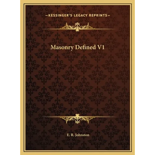 Masonry Defined V1
