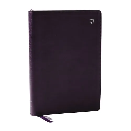 Net Bible, Large Print Thinline with Cross References, Purple Leathersoft, Comfort Print