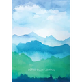 Watercolor Blue & Green Hills - Dotted Bullet Journal: Medium A5 - 5.83X8.27