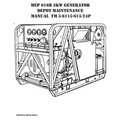 MEP 016B 3KW Generator Depot Maintenance Manual TM 5-6115-615-24P