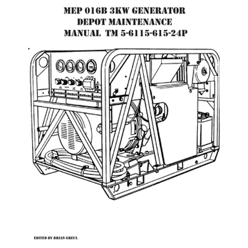 MEP 016B 3KW Generator Depot Maintenance Manual TM 5-6115-615-24P