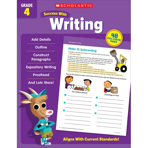 Scholastic Success with Writing Grade 4 Workbook