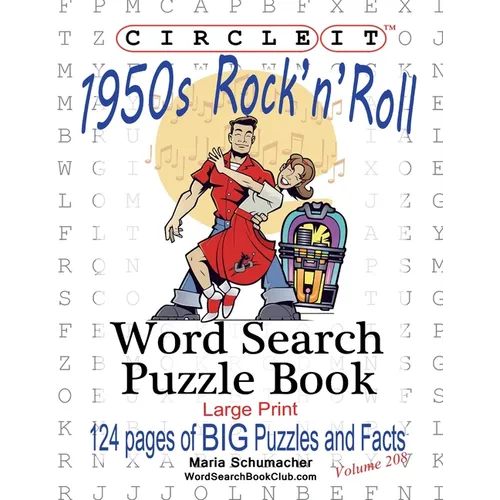 Circle It, 1950s Rock'n'Roll, Word Search, Puzzle Book