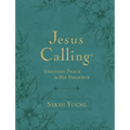 Jesus Calling, Large Text Teal Leathersoft, with Full Scriptures: Enjoying Peace in His Presence (a 365-Day Devotional)