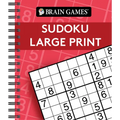 Brain Games - Sudoku Large Print (Red)
