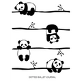Cute Pandas - Dotted Bullet Journal: Medium A5 - 5.83X8.27